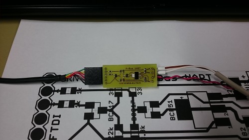 Finished M-Bus to UART level converter board